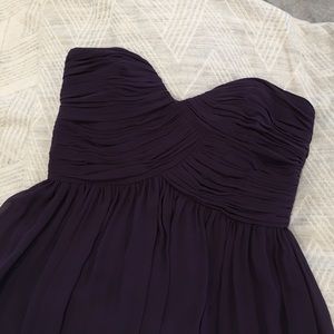 Donna Morgan Long Chiffon dress plum size 8
